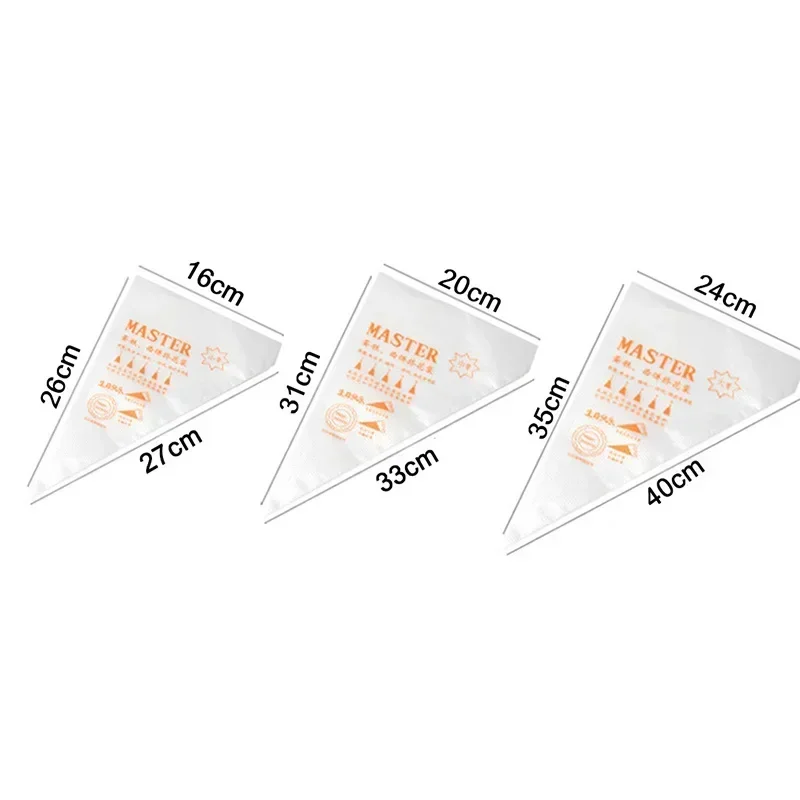 Disposable Pastry Bag Cake Cream Decoration Silk Flower Tool Kitchen Icing Food Preparation Bags Cup Cake Piping Tool for Baking image 6