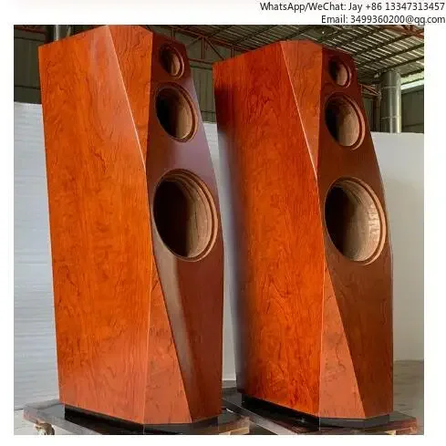 

L-055 HiFi Empty Speakers Cabinet DIY Custom 8 Inch 10 Inch 12 Inch Tthree-way Angle Cut Large Angle Speaker Empty Box