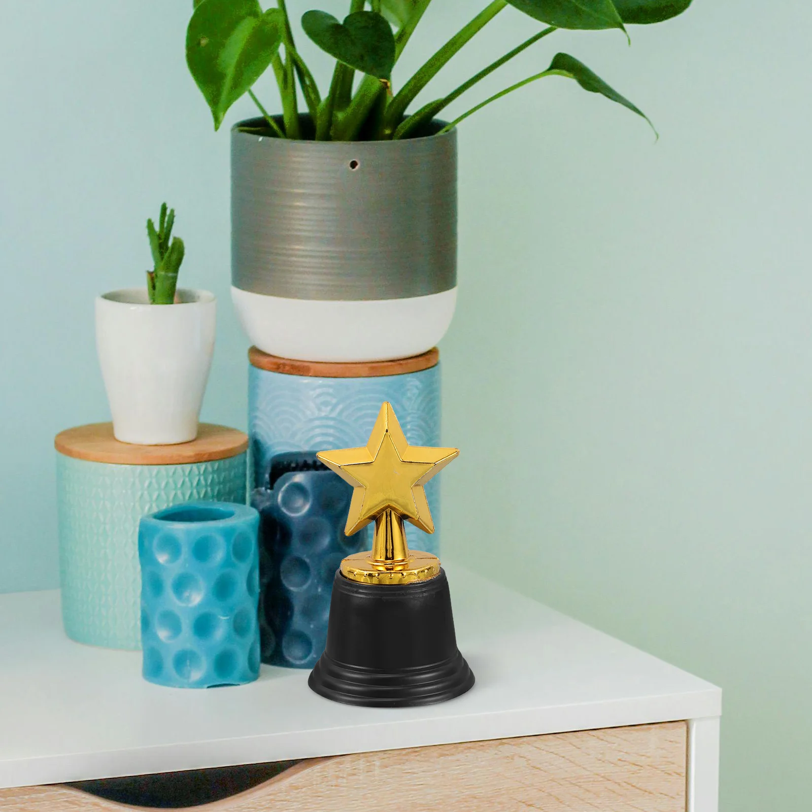 

12 шт., трофей со звездой, золотой приз для вечеринки, праздничная церемония, классная орфография, банкет, подарок