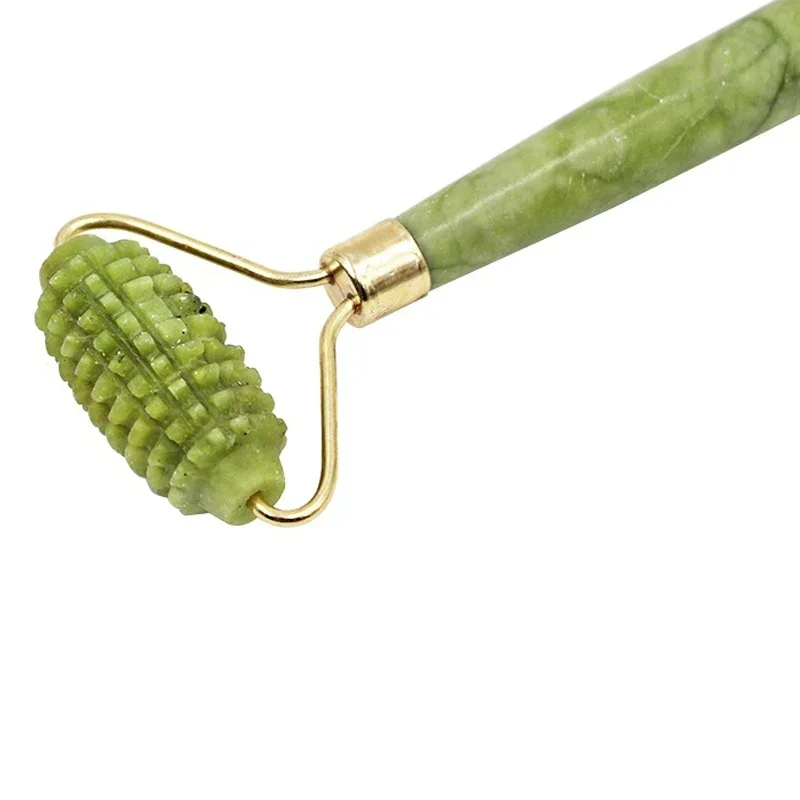 1pcs Double Heads Facial Massage Roller Jade Stone Face Lift Body Skin Relaxation Slimming Beauty Neck Thin Lift Tool