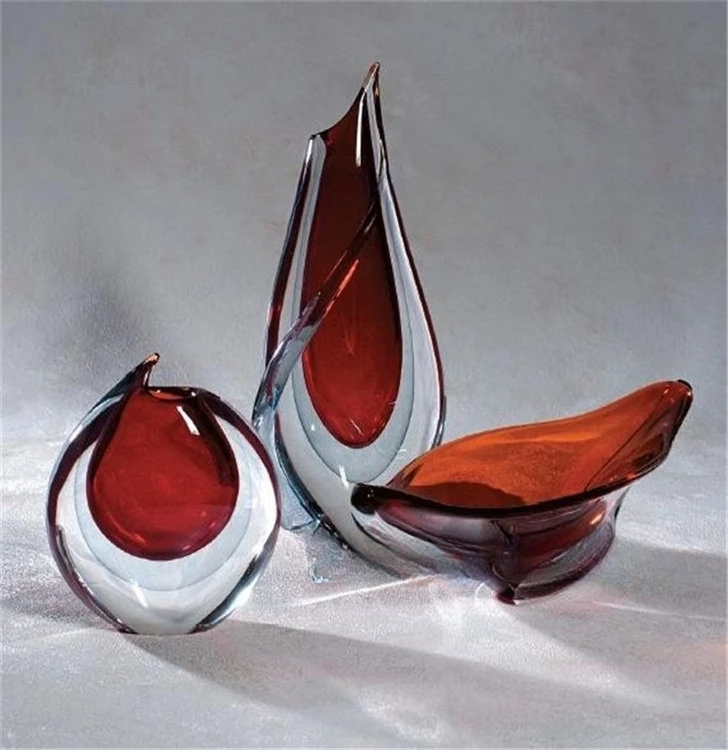 Decorative glazed vases, handmade glass crafts, gift kits