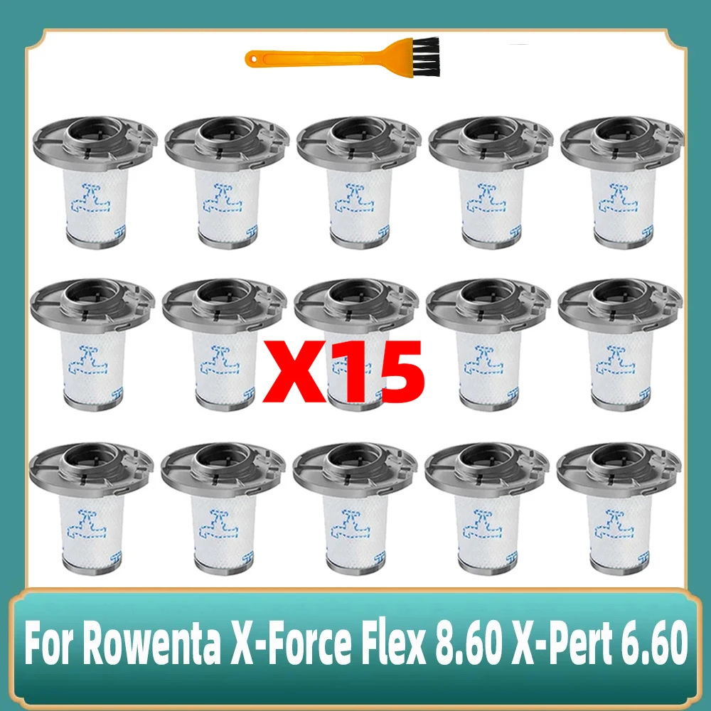 Washable Filter For Rowenta X-Force Flex 8.60 X-Pert 6.60 Cordless Vacuum Cleaner Attachment Replacement Spare Part