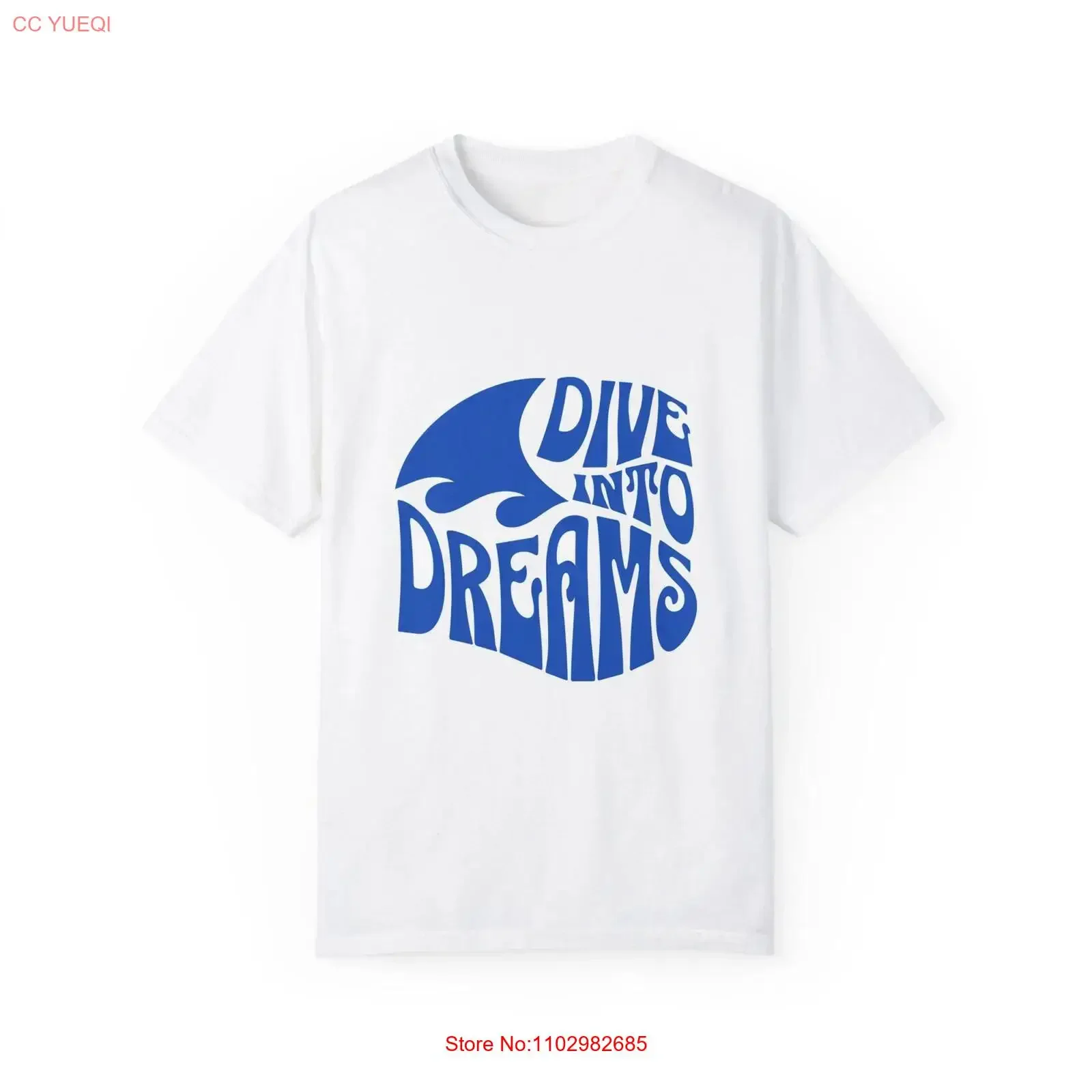 Dive Into Dreams pas l'argent t-shirt motivation citation inspirante vintage lavé graphique confortable homme unisexe