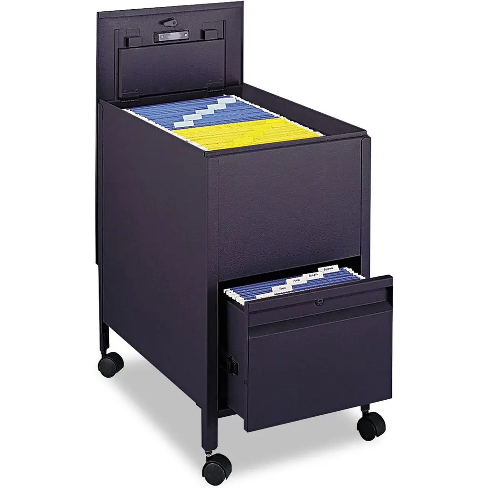 

Letter Size Mobile Tub File with Lock, Black