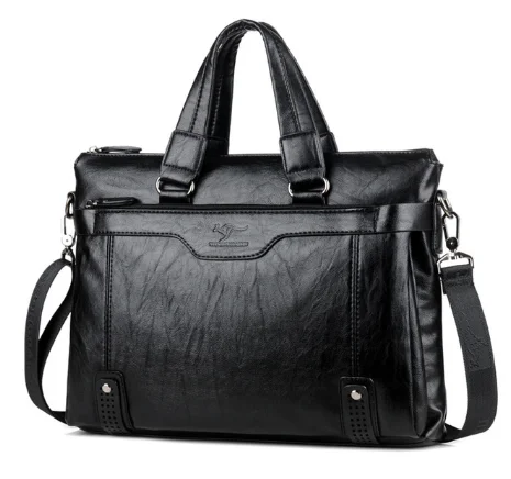 2021 Men‘s PU Leather business Briefcase Men Laptop Male Messenger Bag Men\'s Shoulder Bags Briefcases For Documents Bag