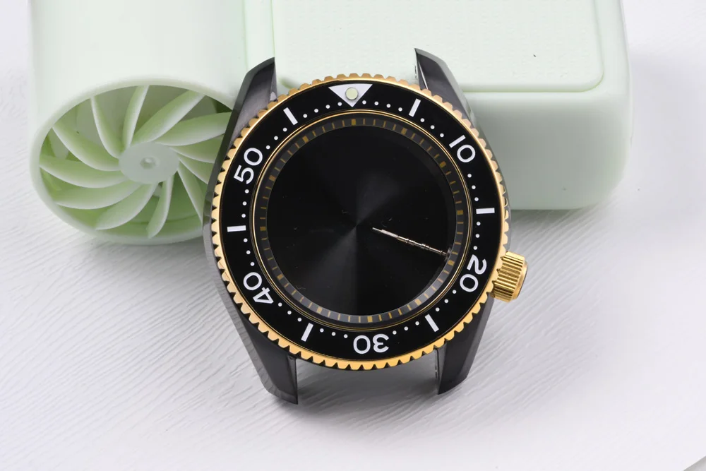MM300 3,8 Uhr Uhrengehäuse Stahlgehäuse Leuchtendes Saphirglas Taucheruhr für NH35/NH36 Automatikwerk Uhrenzubehör – Detail 3