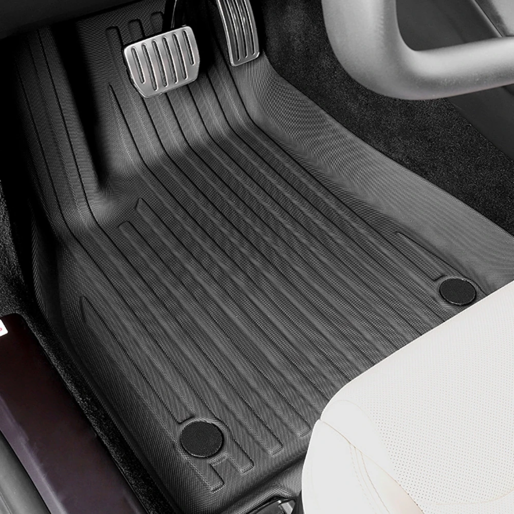 Für Tesla Model S Plaid 3D-Material Kofferraumauskleidung Allwetter-Autoteppiche Rutschfeste Kofferraummatte Bodenteppiche Maßanfertigung 2021-2024 – Detail 2