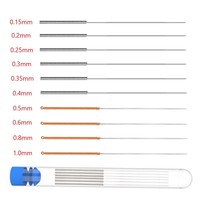 3D Printer Nozzle Cleaning Kit 0.15/0.2/0.25/0.3/0.35/0.4/0.5/0.6/0.8/1.0mm Stainless Steel Nozzle Cleaning Needles Cleaner
