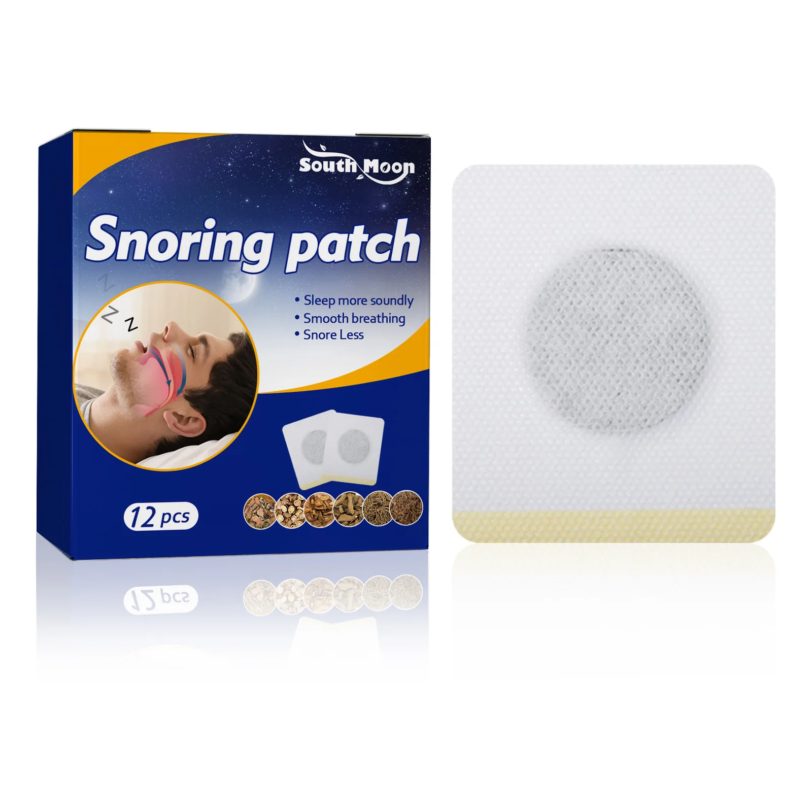 Anti-snoring Sleeping Patches Relieve Stress Anxiety Improve Insomnia for Health Brain Relax Stickers Stop Snore Solution 12pcs