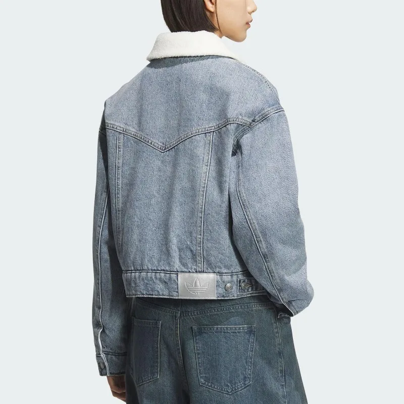 Adidas Clover Ladies Warm Denim Sports Loose Cotton Suit KC2626