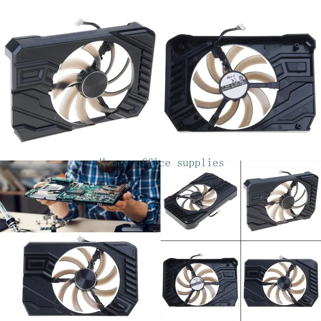 

K43B 85mm 4Pin Graphics Card Cooling Fan GPU Coolers Replacement Fan for GTX1660 2060 StormX Graphics Card Management