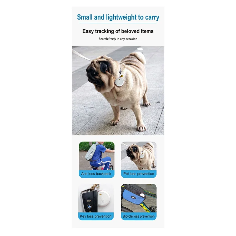 B04B-Smart Bluetooth GPS Tracker Anti-Loss Device, Compatible With IOS Smart Item Locator For Preventing Loss