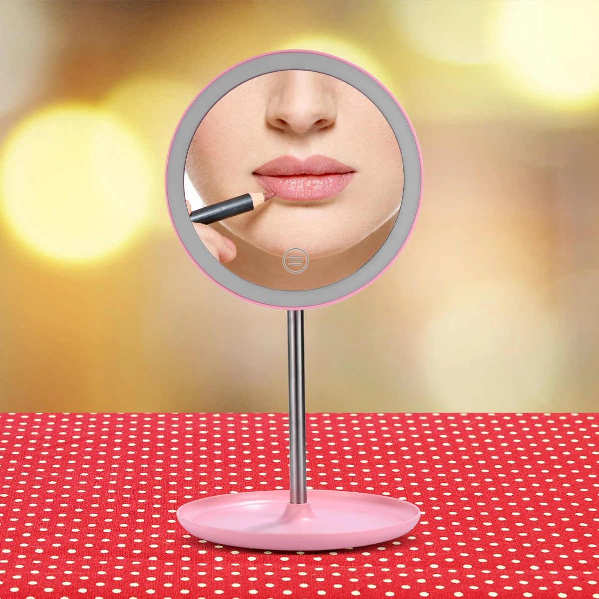 

Charging Makeup Mirror Vanity Lighted Led Best with Lights for Compact Multifunction