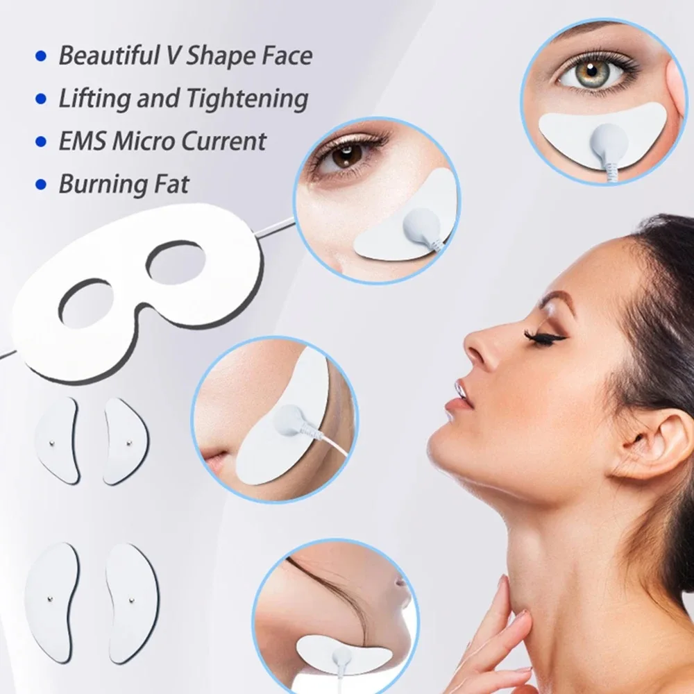 EMS Facial Lifting Massager Current Muscle Stimulator Eye Face Beauty Skin Tightening Antiwrinkle Face Skin Care Dark Circle