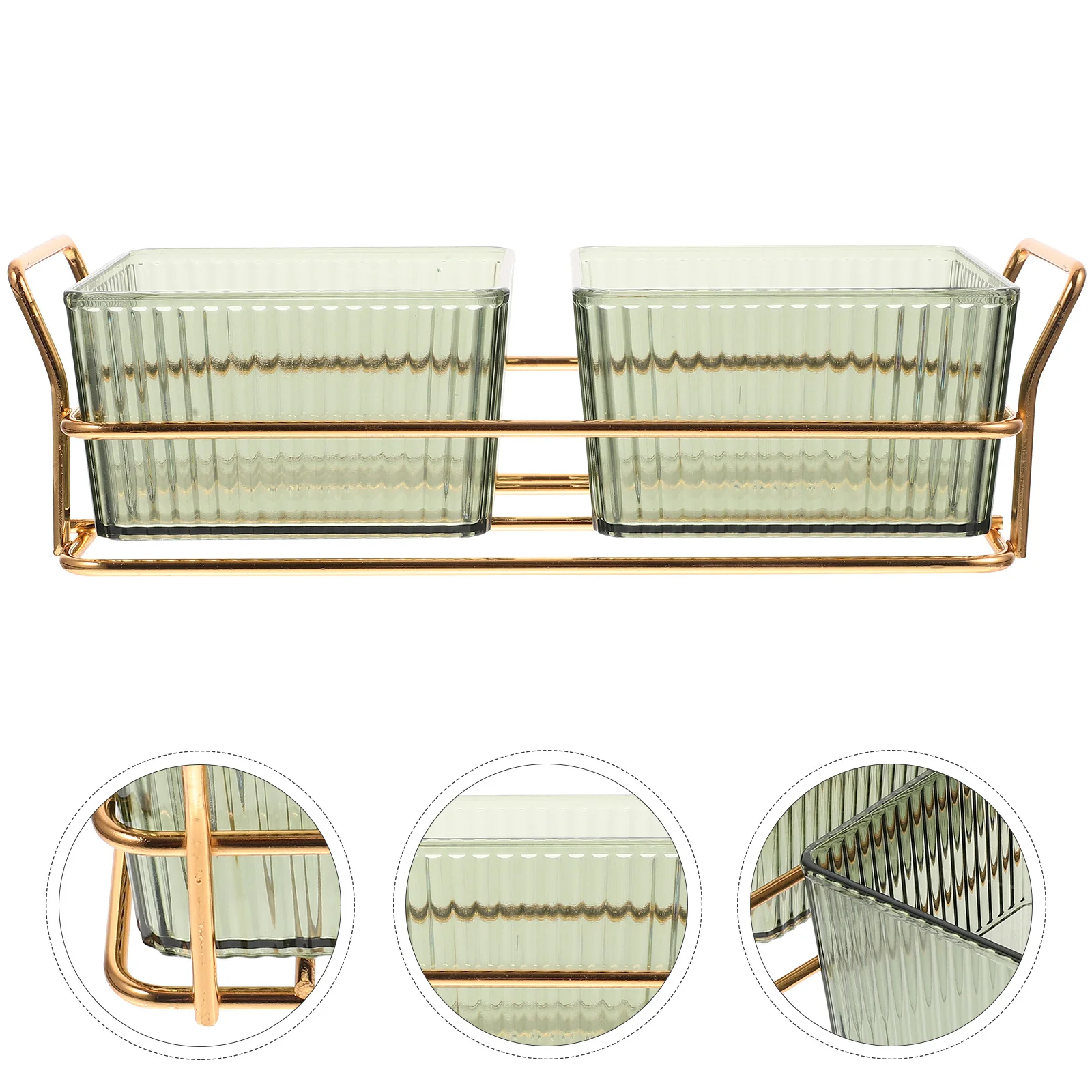 

1 Set Snack Tray With Compartments Divided Food Plate For Dried Fruits Nuts Candies Storage Serving Dish Party Wedding Home