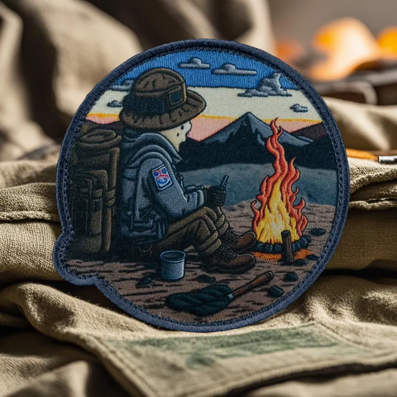 Parche táctico Halt Explorer morale – emblema velcro gancho y bucle - imagen 4