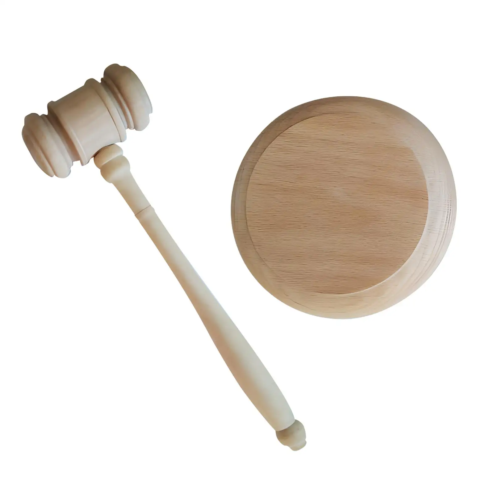 Wood Gavel and Sound Block Judge Gavel Mallet Props Multifunction Auction Mallet for Courtroom Meeting Students Judge Auction