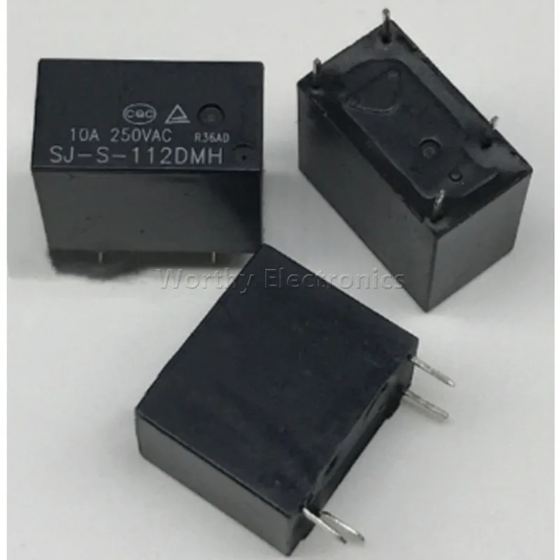 Free shipping  10pcs/lot SJ-S-112DMH 12V 10A250VAC HF32F-G 4PIN Relay