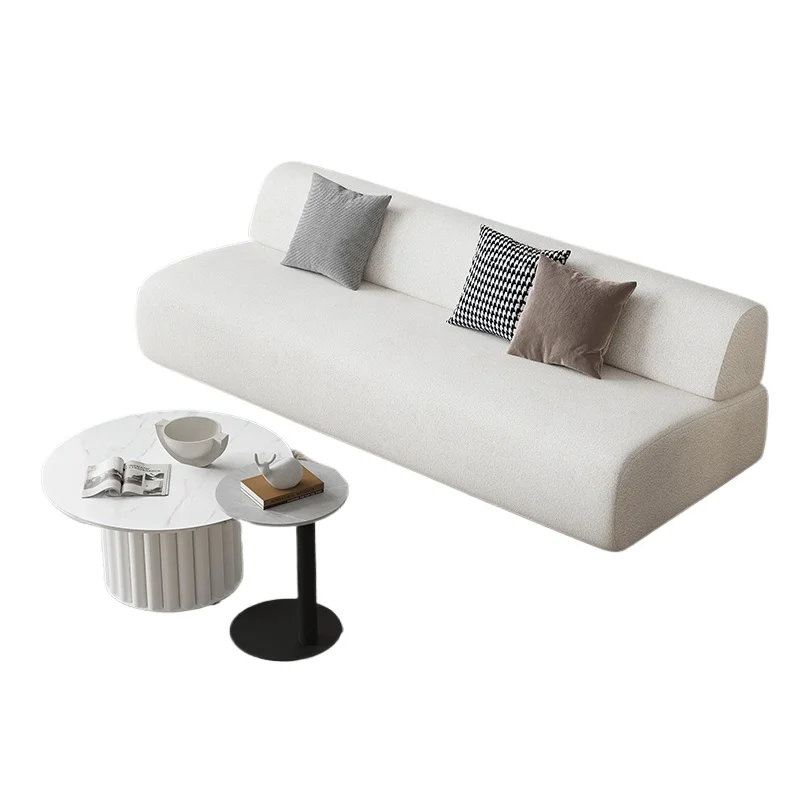 

Простой тканевый диван с прямыми рядами, современная гостиная, зона отдыха, салон красоты, прием, свет, роскошный одиночный для отдыха