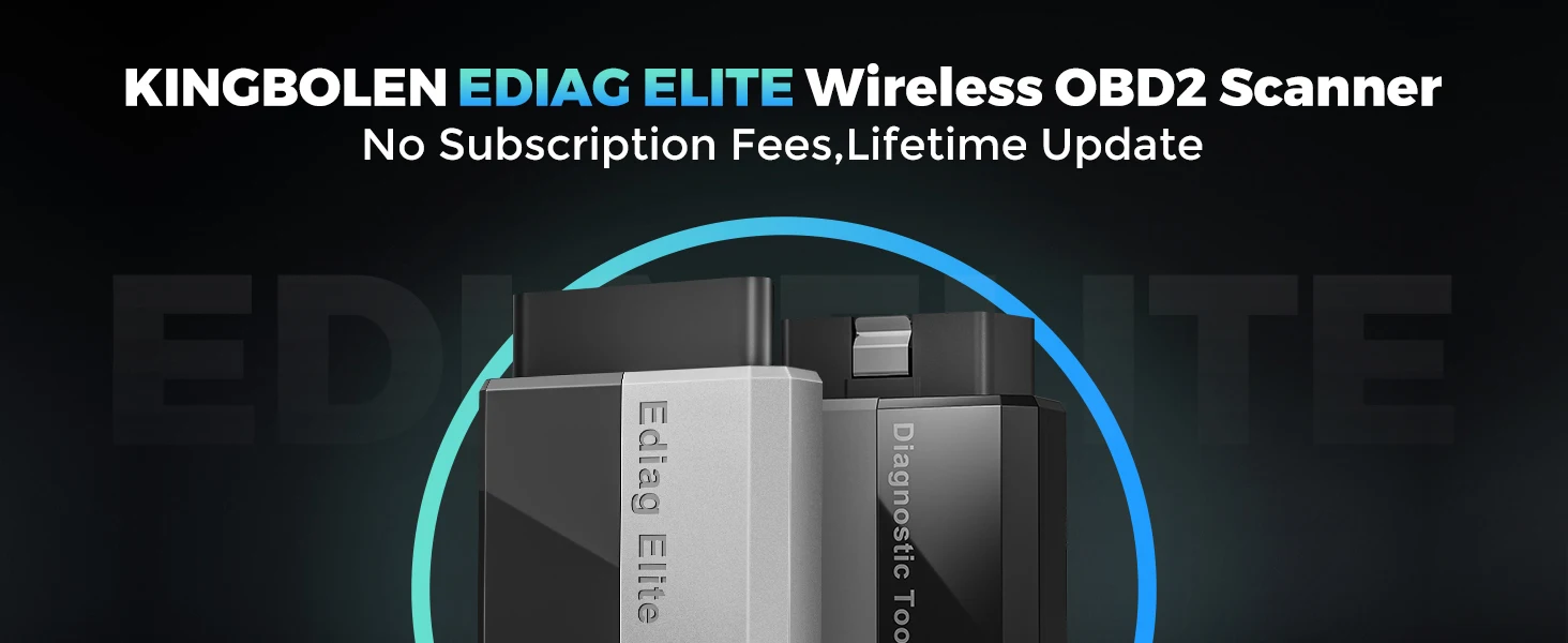 Kingbolen Ediag Elite OBD2 Scanner Bluetooth Lifetime Update,PK ELM327,All System OBD2 Diagnostic Tool with 15 Resets for iOS & Android, CANFD Protocol, Autoauth for FCA SGW Cost-effective Diagnostic Scan Tool