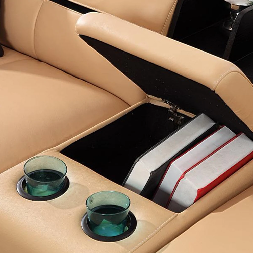 

Sofa Cup Holder Black ABS Plastic Large Size for Tumbler Cups Insert Boat Game Table Protect from Spills Sturdy Design Easy