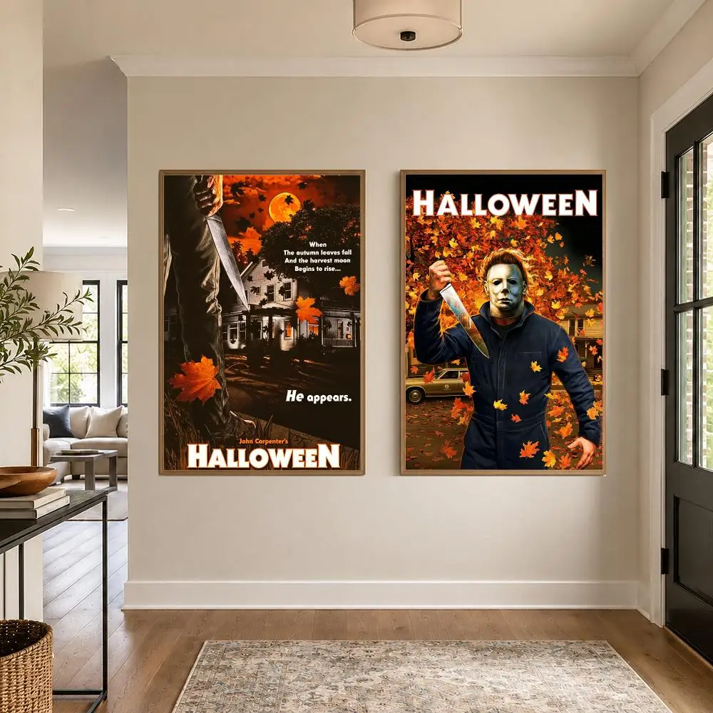 Movie Michael Myers Halloween Graphic Wall Art Poster HD Waterproof PP Paper Print for Bedroom Living Room Office Decor Gift