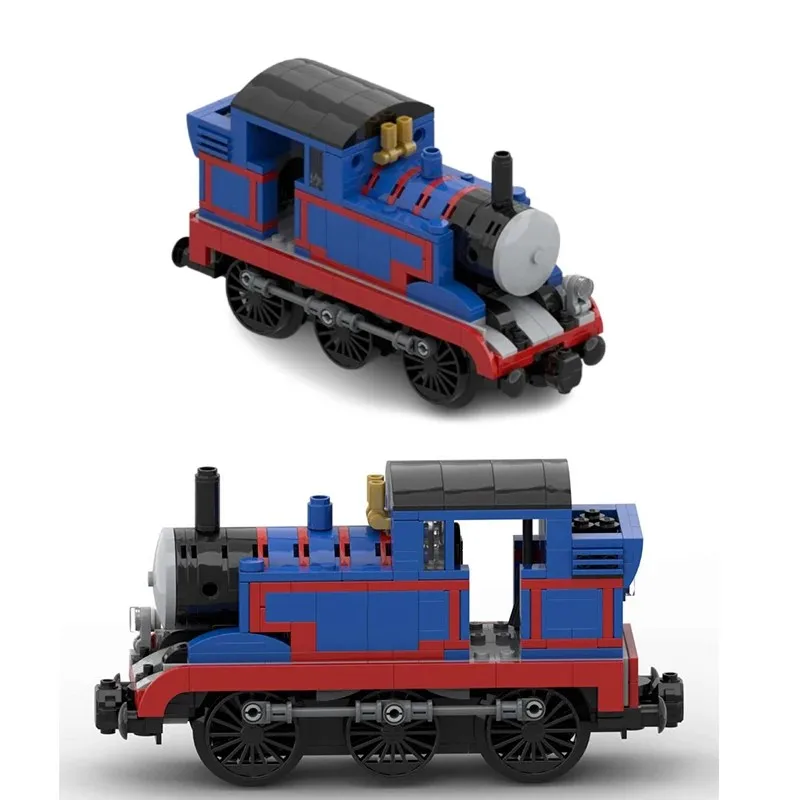 MOC-195622 181121 carro tanque ferroviário pequeno trem locomotiva pequenas partículas montagem blocos de construção brinquedo educativo presente conjunto ornam