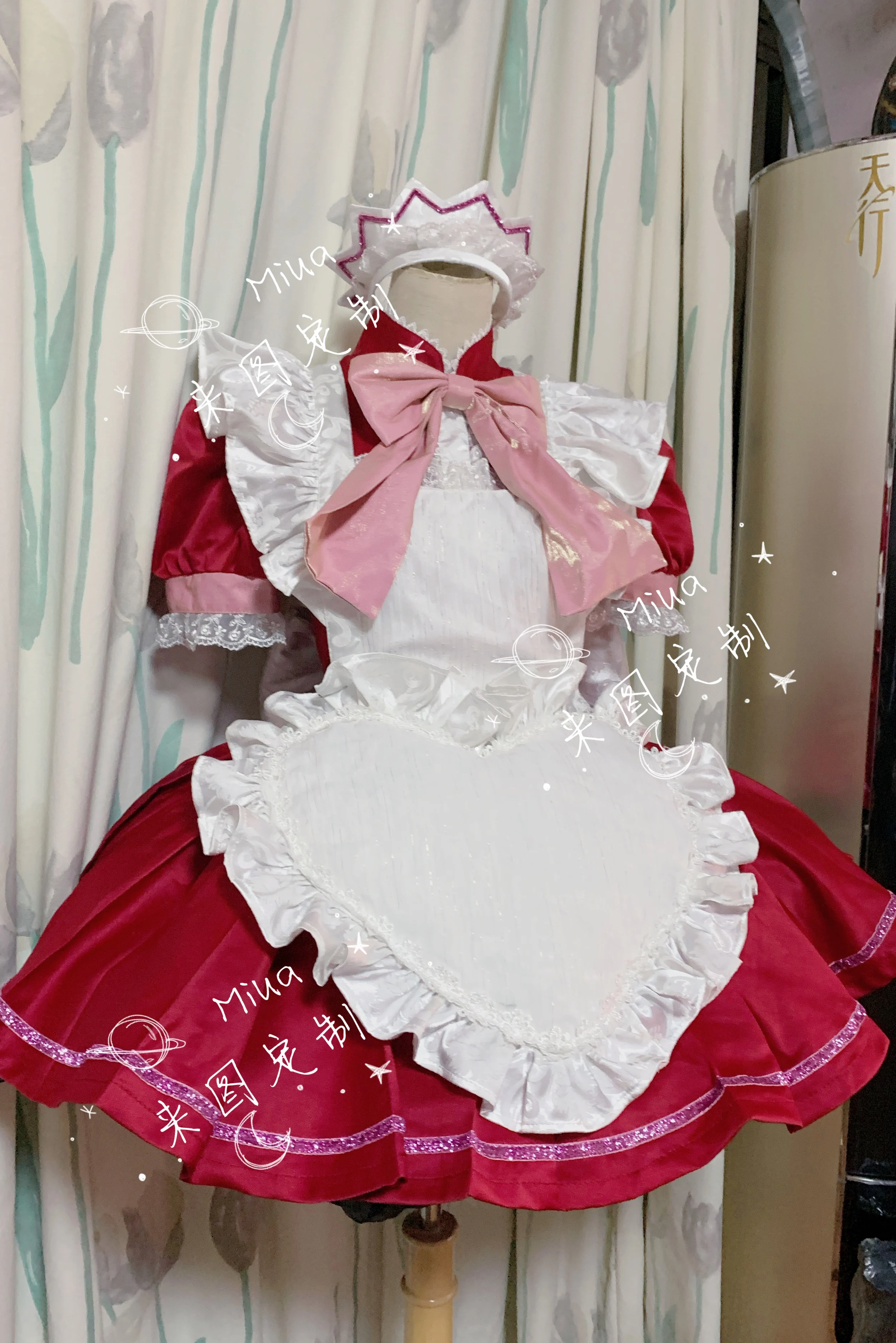 

COS-HoHo [Customized] Anime Tokyo Mew Mew Momomiya Ichigo Maid Dress Lovely Uniform Cosplay Costume Halloween Party Outfit Women