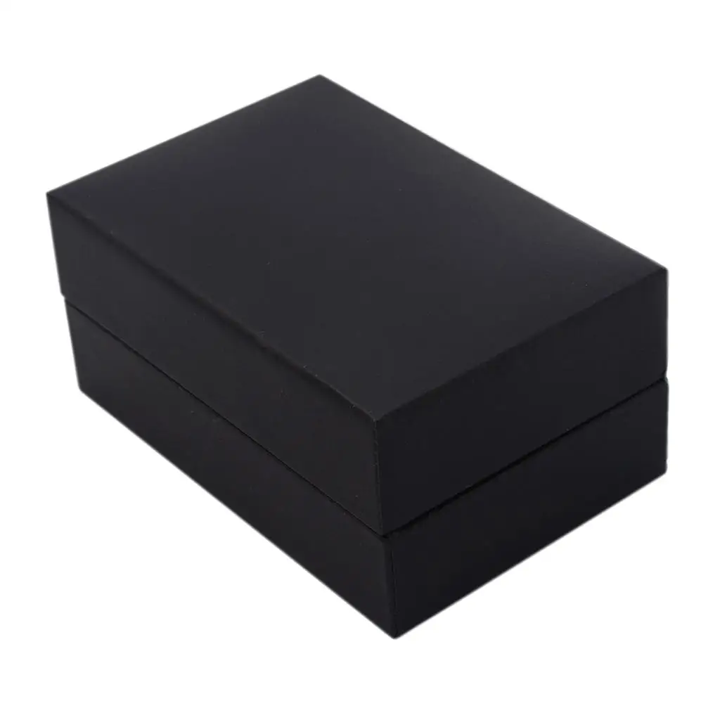 Mini portátil elegante puños negros almacenamiento de joyas caja de presentación de puños soporte de joyería cumpleaños regalo de moda para hombres