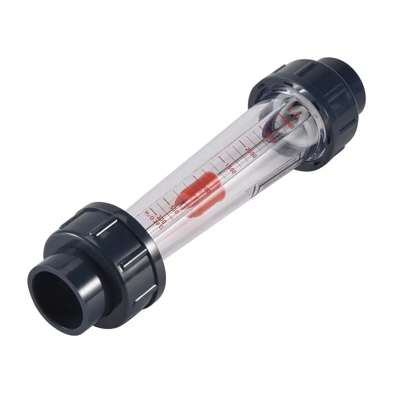 [NEWA76K!】 LZS-25 Flow Meter Plastic Tube Type 300-3000L/H Water Rotameter Liquid Flowmeter Measuring Tools For Chemical Light