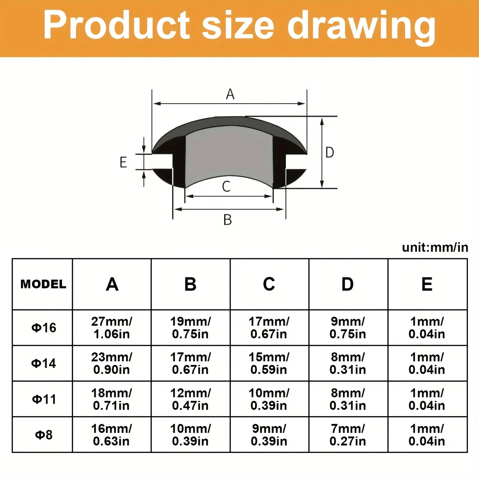 73 Uds. Junta tórica de salida de bobina protectora de doble cara sellada de goma negra Φ 8- Φ 16 para proteger herramientas de Hardware de cables y cables