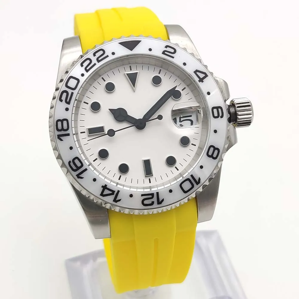 Men\'s Casual Watch, Automatic Mechanical , Sapphire Glass, Rubber Strap, Ceramic Bezel, Water Resistant