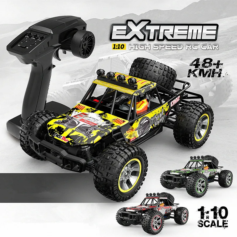 Brinquedo Monster Truck de alta velocidade com controle remoto, 9204E, 4WD, 4x4, 40km, h, veículo de controle rádio, 1:10 Rc