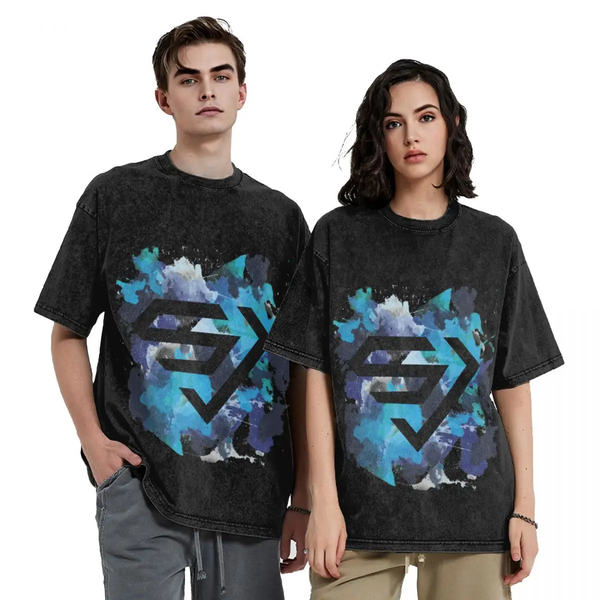 

Super Junior logo splatter paint T-Shirt graphic shirts oversizeds anime t shirts black t shirts for men