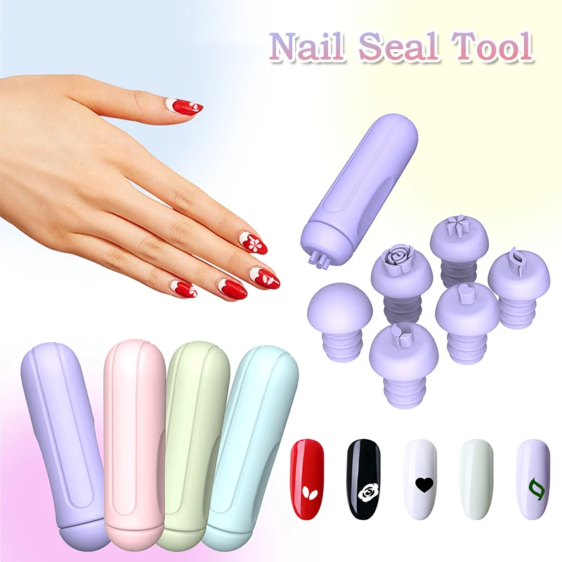 Nail Art Stamp Pen Nail Art Stamp Pen Handicraft Nail Art Flower Stamp DIY Nail Art Tools Brush Design Manicure