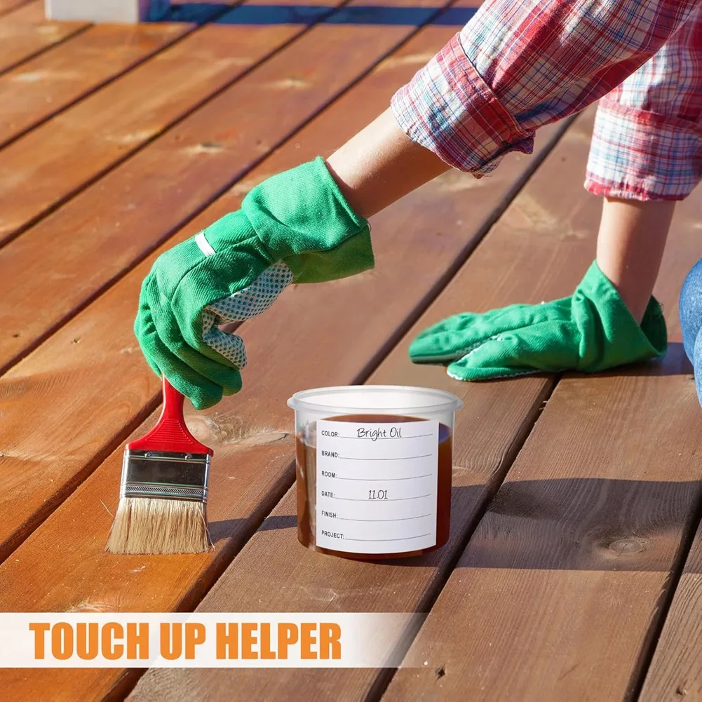 

(ABLP) 8 наборов контейнеров для краски с шариками для смешивания из нержавеющей стали, емкости для хранения с крышками, контейнеры для краски объемом 600 мл