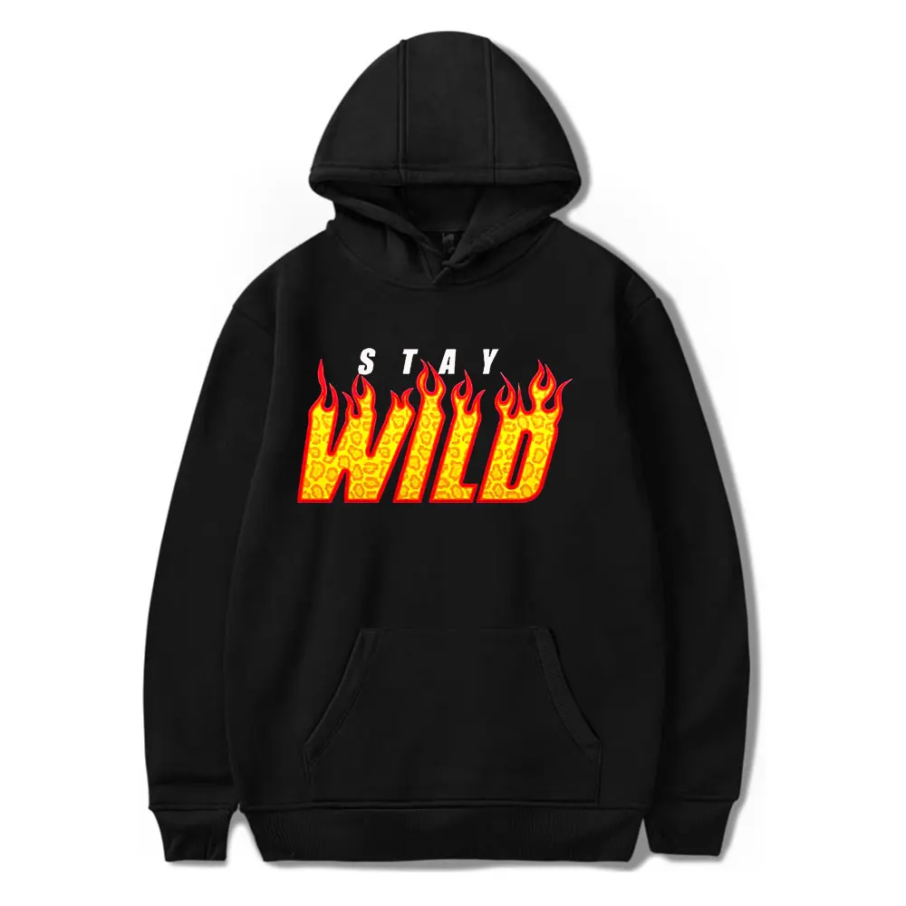 

Ben Azelart Stay Wild Merch Толстовка с капюшоном и карманами на шнурке для мужчин/женщин пуловер youtuber