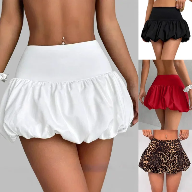 Weird Puss Ball Gown Skirts Women Y2K Hottie Trend Midnight Waistband Miniskirts Birthday Streetwear Wild Bottoms