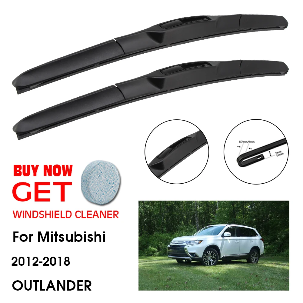 

Car Wiper For Mitsubishi OUTLANDER 26"+18" 2012-2018 Front Window Washer Windscreen Windshield Wipers Blades Accessories