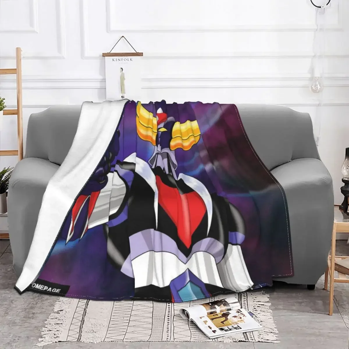 Goldorak Grendizer Blanket Bedspread Bed Plaid Blankets Towel Blanket Children'S Blanket