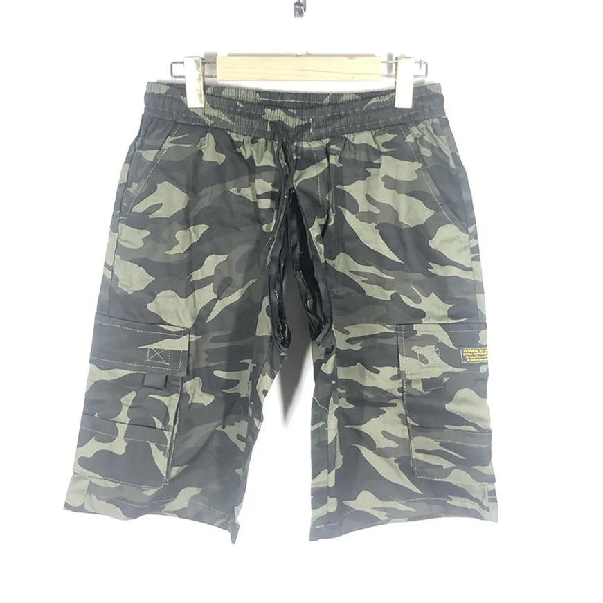 Pantalones cortos de camuflaje para hombre, ropa Sexy con cremalleras abiertas, para sexo al aire libre, Verano