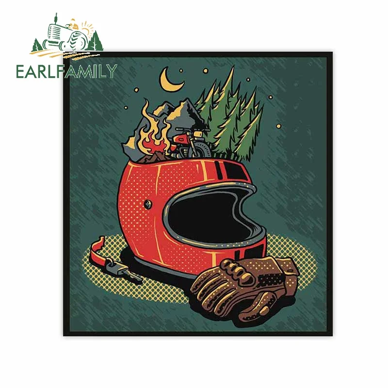 EARLFAMILY 13 cm x 11,4 cm für Wanderer Helm Aufkleber Anime feine lustige Autoaufkleber Helm Vinyl JDM Stoßstange Kofferraum LKW Grafiken