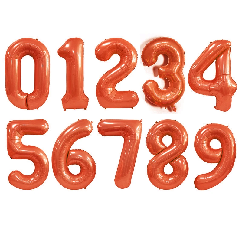 Ballons d'anniversaire en aluminium de 40 pouces, chiffres de 0 à 9, ballons à l'hélium, décorations pour fêtes d'anniversaire, mariages, baby showers, grandes figures, globos 2027