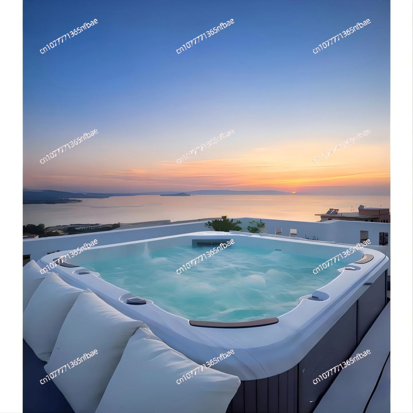 Outdoor Surf Massage Bathtub for Villa Garden – Constant Temperature Heated Large Spa Pool for Hotel & Homestay