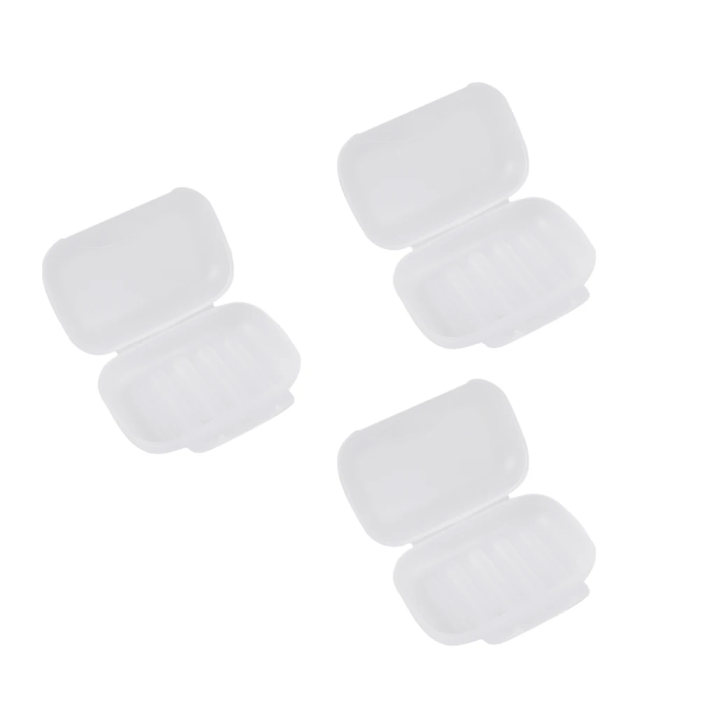 

3pcs Waterproof Sealed Box Travel Soap Dish Holder Small Size Portable H made Soap Boxes Bathroom Accessories
