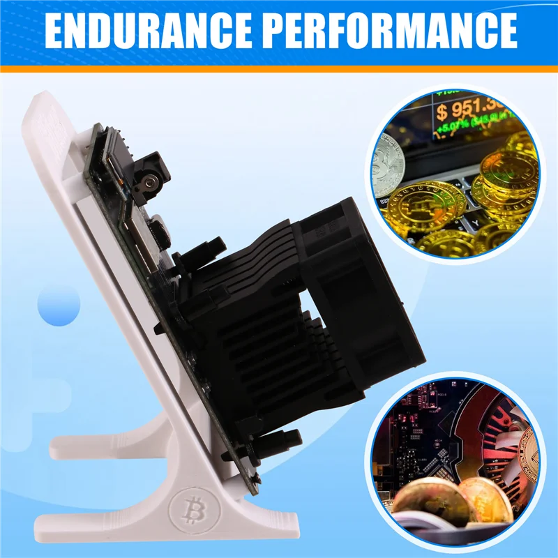 A88X Bitaxe Gamma 601: BTC Solo Miner, BM1370 Asic, 1.2TH/S, 18-22 Watts, Blanco, Enchufe UE - De Antminer S21 Pro