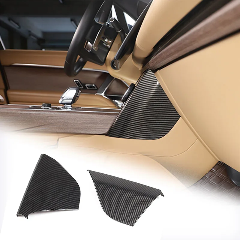 

ABS Carbon Fiber Car Center Console Both Side Panel Cover Sticker Trim For Land Rover Range Rover Vogue 2023+ Auto Accessories