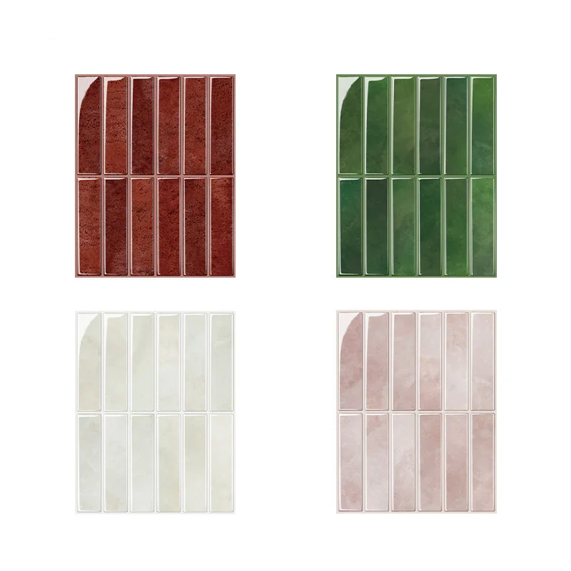 Imitation Ceramic Thickened Self-adhesive 3D Three-dimensional Drip Adhesive Bathroom Renovation Wall Decoration Wall Sticker