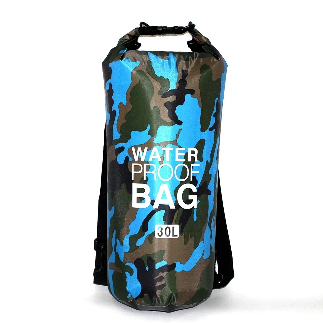 2/5/10/15/20/30L wasserdichte Tasche, Outdoor-Trockentasche für Bootfahren, Angeln, Rafting, Schwimmen, Outdoor-Sport, große Aufbewahrungstasche