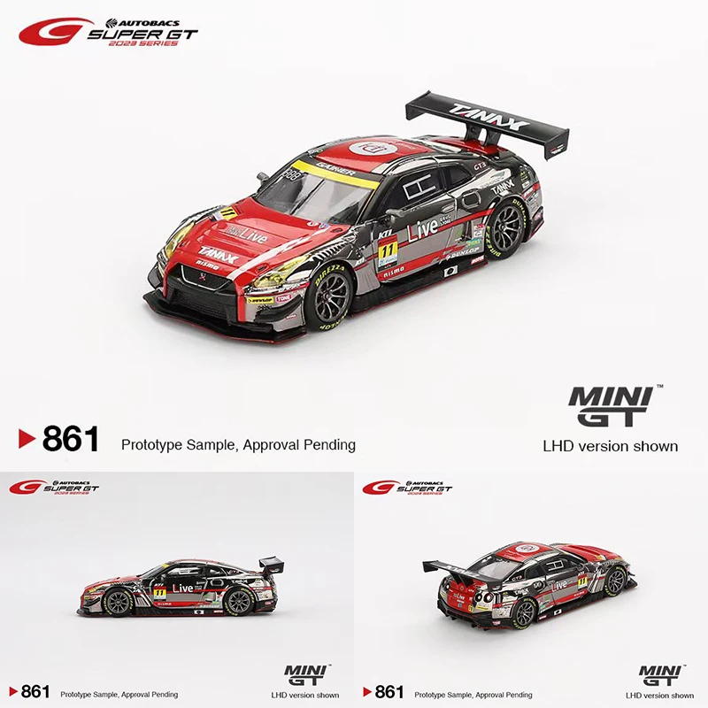 PreSale MINIGT 861 1:64 GTR R35 #11 Gainer Tanax Diecast Diorama Model Collection Miniature Toys